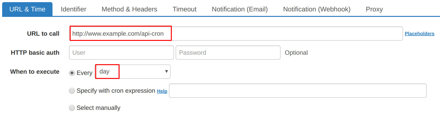 how to set up cron job for simple invoices